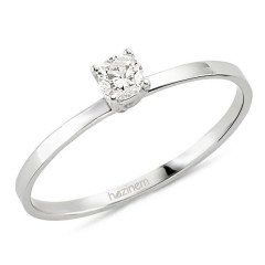 Tektaş Yüzük | 0,13 CT Pırlanta