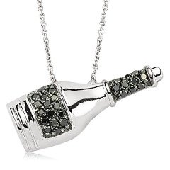 Pırlanta Şampanya Kolye