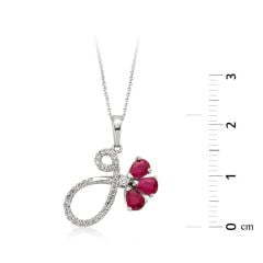 Pırlanta Yakutlu Kolye