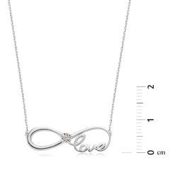Pırlanta Love Sonsuzluk Kolye - 14 K Altın
