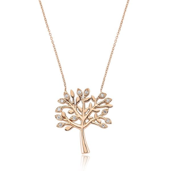 Pırlanta Hayat Ağacı Kolye