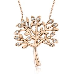 Pırlanta Hayat Ağacı Kolye