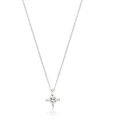 Pırlanta Tektaş Kolye | 0,08 CT