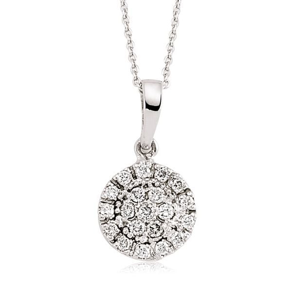 Pırlanta Tektaş Görünümlü Kolye