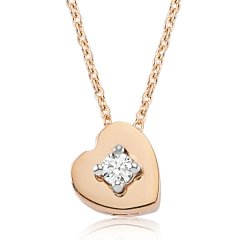 Pırlanta Tektaş Kolye | 0,06 CT