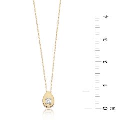 Pırlanta Tektaş Kolye | 0,06 CT