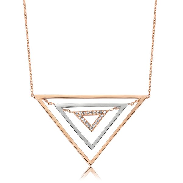Pırlanta Triangle Kolye