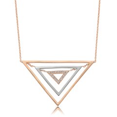 Pırlanta Triangle Kolye