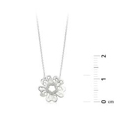 Pırlanta Çiçek Kolye