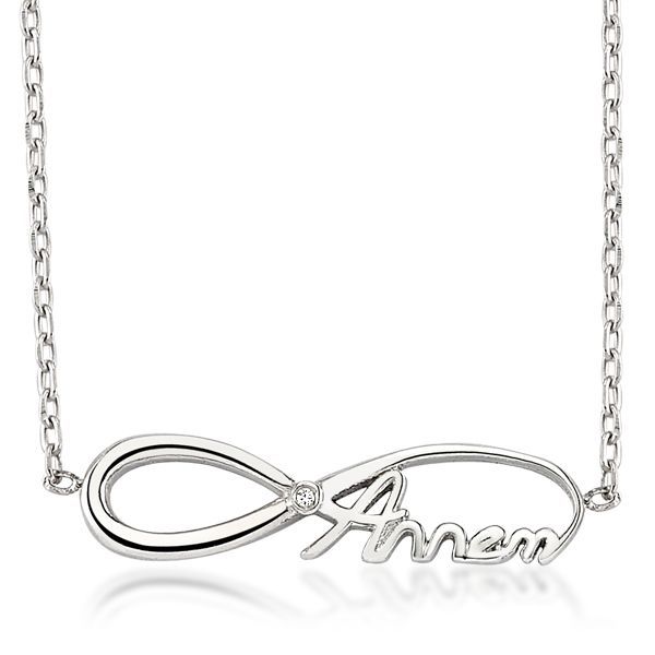 ANNELER GÜNÜNE ÖZEL FİYAT !!! PIRLANTA SONSUZLUK KOLYE