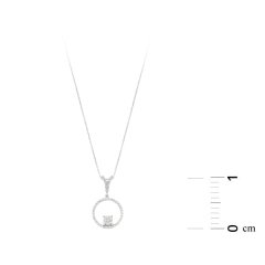 Pırlanta Tektaş Görünümlü Kolye