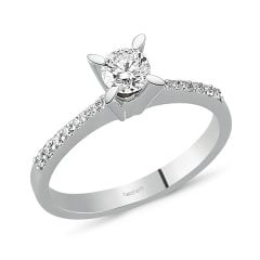 Tektaş Yüzük | 0,30 CT ve 0,10 CT Pırlanta