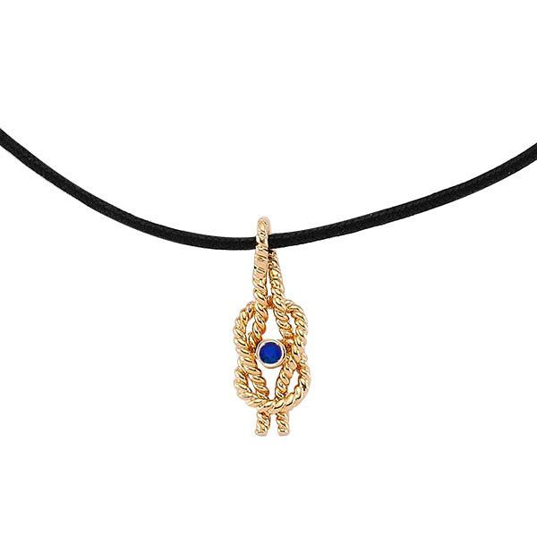 Erkek | Gemici Düğümü Safirli Kolye