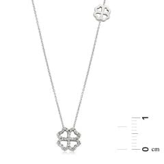 Pırlanta Yonca Kolye