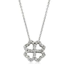 Pırlanta Yonca Kolye