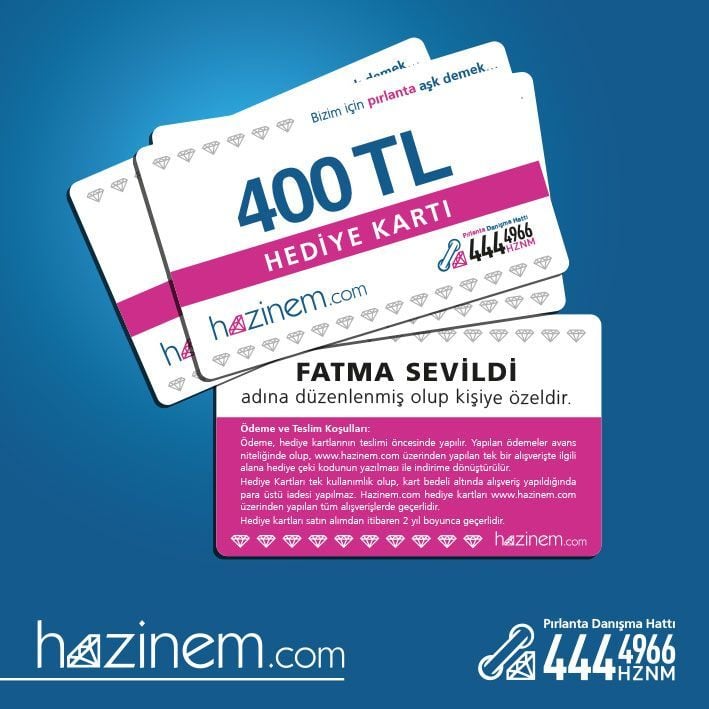 400 TL'lik Hediye Kartı