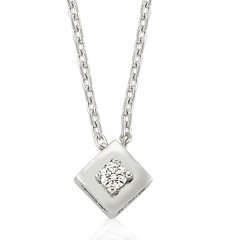 Pırlanta Tektaş Kolye | 0,04 CT
