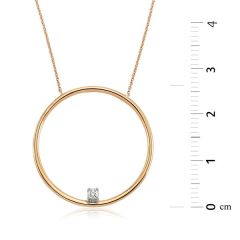 Pırlanta Çember Kolye