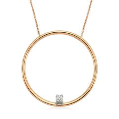 Pırlanta Çember Kolye