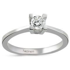 Tektaş Yüzük | 0,37 CT Pırlanta