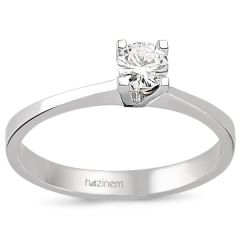 Tektaş Yüzük | 0,25 CT Pırlanta
