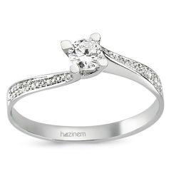 Tektaş Yüzük | 0,25 CT ve 0,09 CT Pırlanta