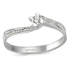Tektaş Yüzük | 0,10 CT ve 0,08 CT Pırlanta