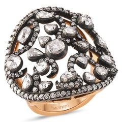 Elmas Pırlantalı Yüzük